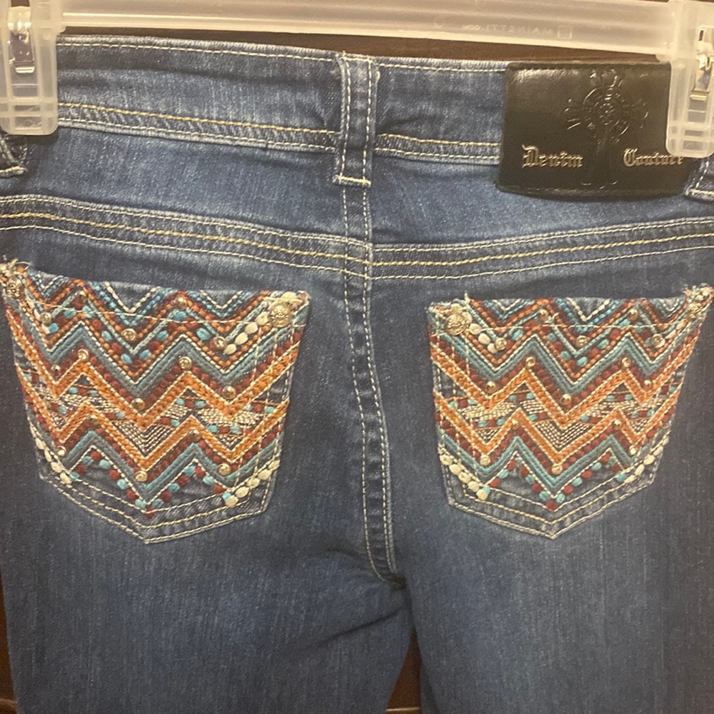 Denim couture boot cut jeans